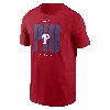 Nike Philadelphia Phillies Team Scoreboard  Men's Mlb T-shirt In Red