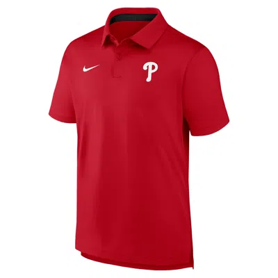 Nike Philadelphia Phillies Tour  Men's Dri-fit Mlb Polo In White