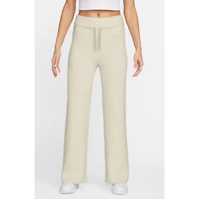 Nike Phoenix Bouclé Slim Fit Drawstring Pants In Neutral