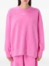 Nike Phoenix Crew-neck Sweatshirt In Pink