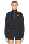 Nike Phoenix Fleece 1/2 Zip Cropped Sweatshirt