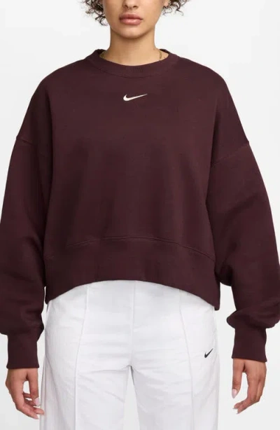 Nike Phoenix Fleece Crewneck Sweatshirt In Multi