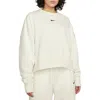 Nike Phoenix Fleece Crewneck Sweatshirt In White
