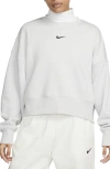 Nike Phoenix Fleece Crewneck Sweatshirt In White
