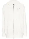 Nike Women's  Sportswear Phoenix Fleece Oversized Full-zip Hoodie In White