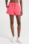 Nike Women's  Sportswear Phoenix Fleece High-waisted Loose Shorts In Aster Pink/ Sail