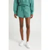 Nike Phoenix Fleece Knit Shorts In Bicoastal/ Black
