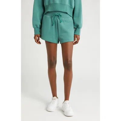Nike Phoenix Fleece Knit Shorts In Bicoastal/ Black