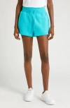 Nike Phoenix Fleece Knit Shorts In Dusty Cactus/ Sail