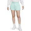 Nike Phoenix Fleece Knit Shorts In Jade Ice/sail