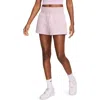 Nike Phoenix Fleece Knit Shorts In Platinum Violet/sail