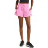 Nike Phoenix Fleece Knit Shorts In Playful Pink/ Black