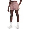 Nike Women's  Sportswear Phoenix Fleece High-waisted Loose Shorts In Smokey Mauve/ Black