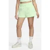 Nike Women's  Sportswear Phoenix Fleece High-waisted Loose Shorts In Vapor Green/ Sail