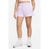 Nike Phoenix Fleece Knit Shorts In Violet Mist/sail