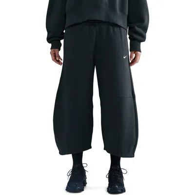 NIKE NIKE PHOENIX FLEECE LOOSE CROP BARREL PANTS