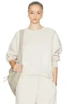 Nike Phoenix Fleece Oversized Crewneck Sweatshirt In White