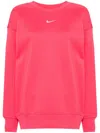 Nike Women's  Sportswear Phoenix Fleece Oversized Crew-neck Sweatshirt (plus Size) In Pink