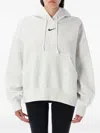 Nike Phoenix Logo-embroidered Hoodie In Neutral