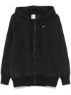 Nike Women's  Sportswear Oversized Jersey Full-zip Hoodie In Black