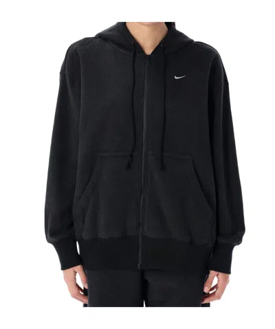 Nike Women's Zip Hoodie W Phoenix Fleece Hoodie Black/sail