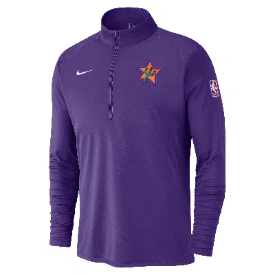 NIKE PHOENIX SUNS CITY EDITION  MEN'S DRI-FIT NBA 1/2-ZIP LONG-SLEEVE TOP,1015619799