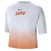 Nike Phoenix Suns Courtside City Edition Premium  Women's Nba Boxy T-shirt In Gray