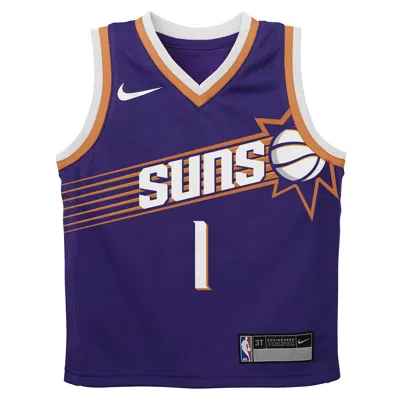 Nike Phoenix Suns Devin Booker Icon Edition Baby  Nba Bodysuit In Purple