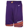 Nike Youth  Purple Phoenix Suns Icon Edition Mesh Performance Swingman Shorts In Purple