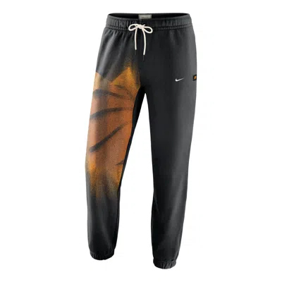 Nike Phoenix Suns  Standard Issue Fleece Pants 'black White' In Animal Print