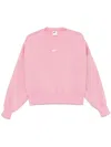 Nike Women's  Sportswear Phoenix Fleece Over-oversized Crew-neck Sweatshirt In 粉色