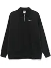 Nike Sportswear Phoenix Fleece Quarter Zip Oversize Polo Sweatshirt In Black