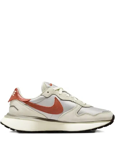Nike Phoenix Waffle "light Bone/light Smoke Grey/light Iron Ore/rugged Orange" Sneakers In Neutral