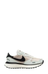 Nike Women's Phoenix Waffle Casual Shoes In White/black/sand