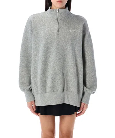 Nike Phoenix Zip-up Sweatshirt In Grey