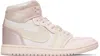 Nike Pink & Beige Air Jordan 1 High Method Of Make Sneakers In Pink Oxford/legend L