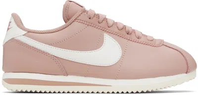 Nike Pink Cortez Leather Sneakers
