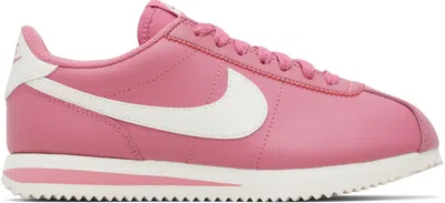 Nike Pink Cortez Leather Sneakers
