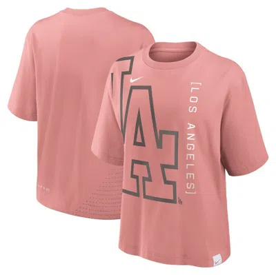 Nike Pink Los Angeles Dodgers Statement Boxy T-shirt