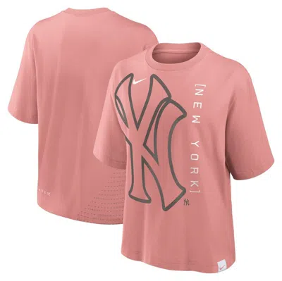 Nike Pink New York Yankees Statement Boxy T-shirt