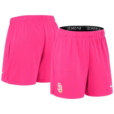 Nike Pink San Diego Padres Authentic Collection City Connect Practice Performance Shorts