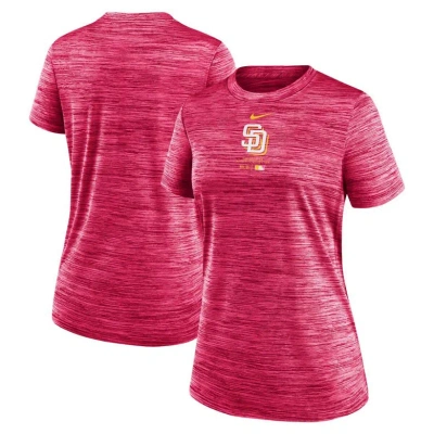 Nike Pink San Diego Padres City Connect Practice Velocity Performance T-shirt