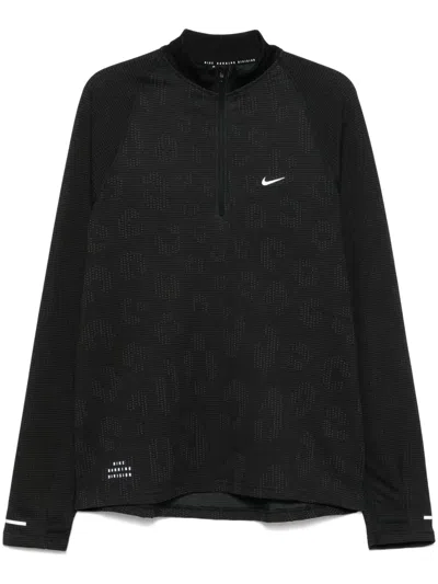Nike Pinnacle Running Division Sweatshirt In Black