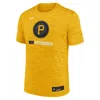 Nike Men's Gold Pittsburgh Pirates 2025 City Connect Authentic Collection Velocity Performance T-shirt In Yellow