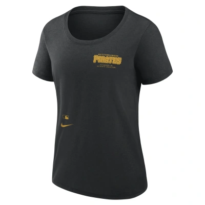Nike Pittsburgh Pirates Authentic Collection Early Work  Women's Dri-fit Mlb T-shirt In Black