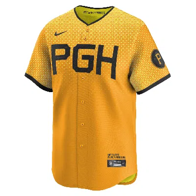 Nike Pittsburgh Pirates City Connect  Men's Dri-fit Adv Mlb Limited Jersey In Yellow