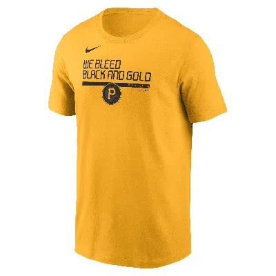 Nike Pittsburgh Pirates City Connect Speed  Men's Mlb T-shirt In Yellow
