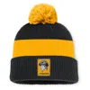 Nike Pittsburgh Pirates Cooperstown Peak  Men's Mlb Cuffed Pom Beanie In Black