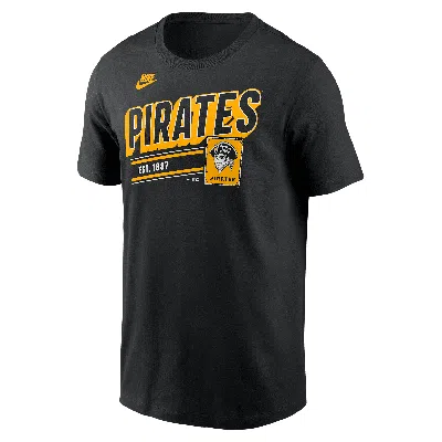 Nike Pittsburgh Pirates Cooperstown Retro  Men's Mlb T-shirt In Black