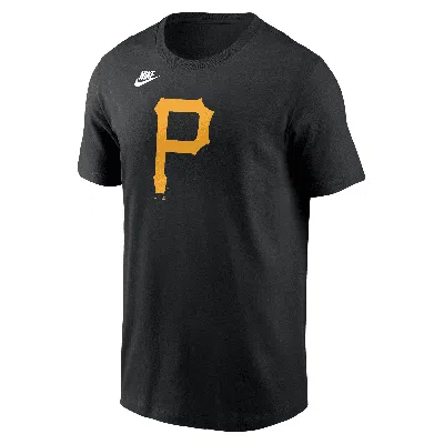 Nike Pittsburgh Pirates Cooperstown Team Logo  Men's Mlb T-shirt In Black